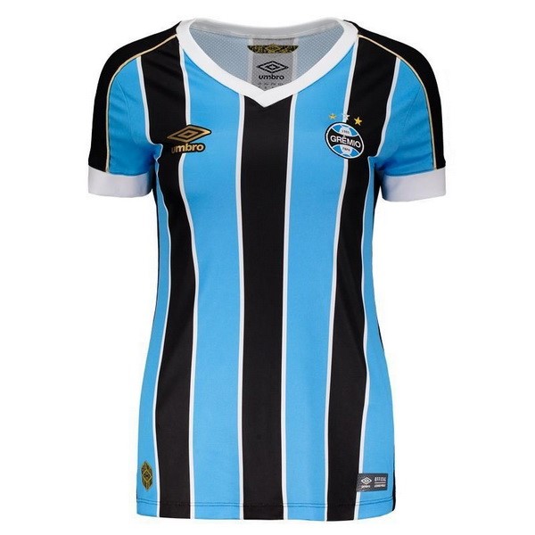 Trikot Grêmio FBPA Heim Damen 2019-20 Blau Fussballtrikots Günstig